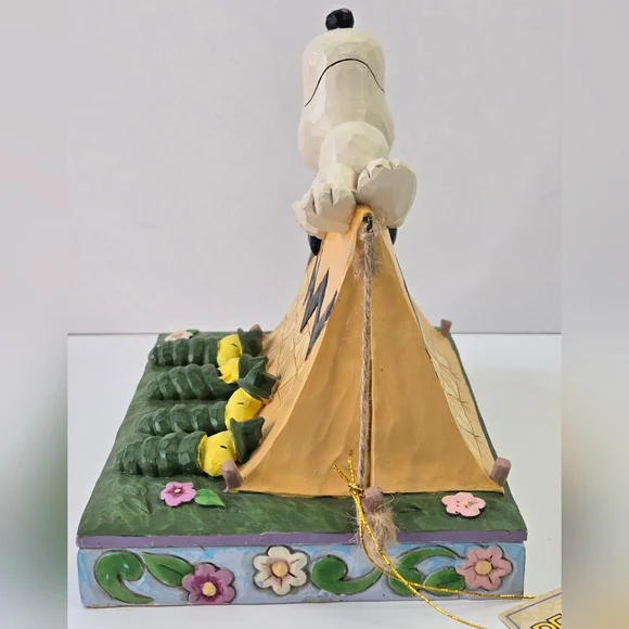 Jim Shore Peanuts Snoopy And Woodstock “Restful Campers” 6011952 - Picture 5 of 8
